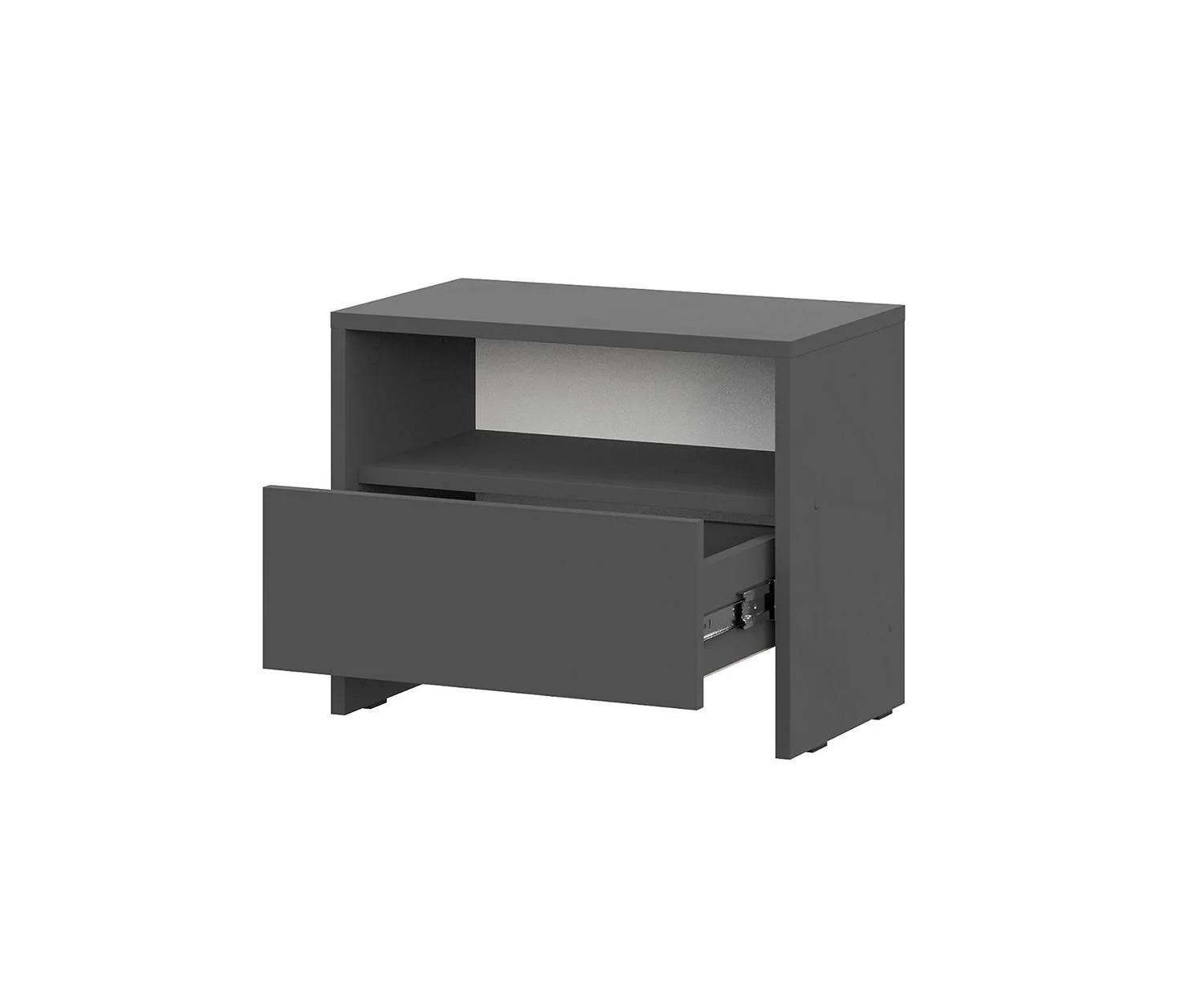 Камелия 1 тумба прикроватная (серия 2) / Графит