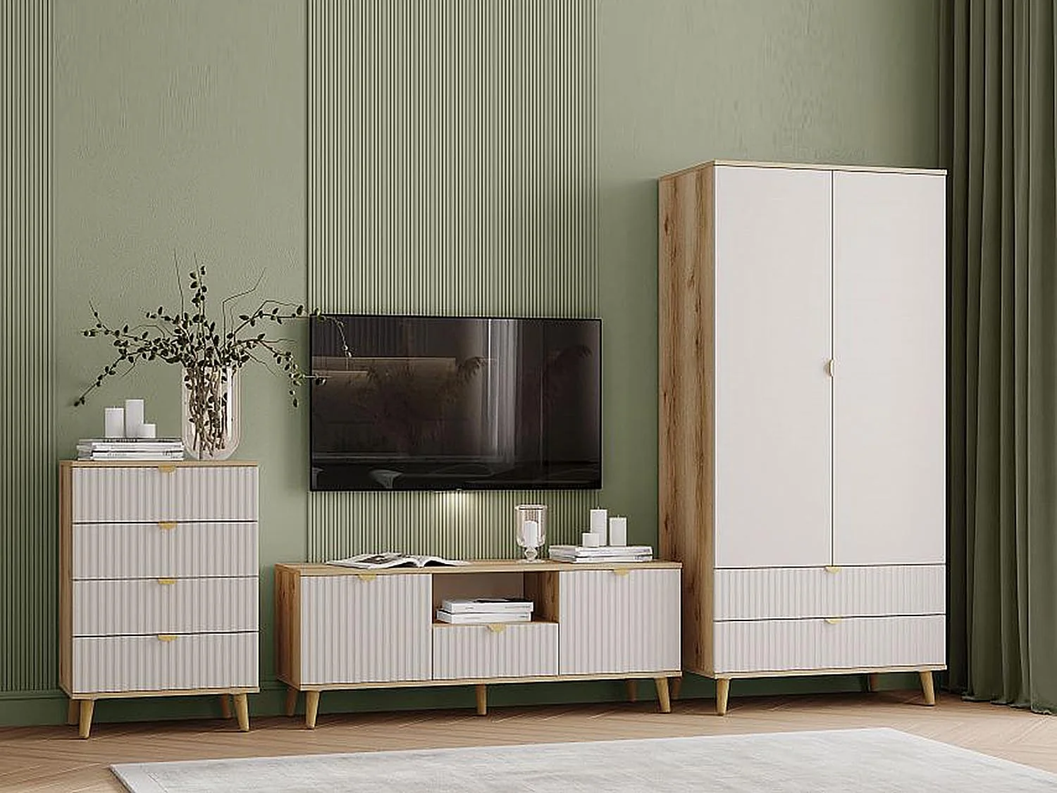 Гостиная Дакота 1 Дуб делано / Сантьяго