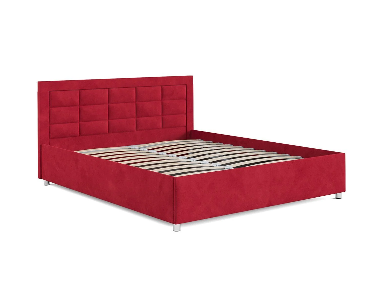 Кровать Версаль кордрой красный 160