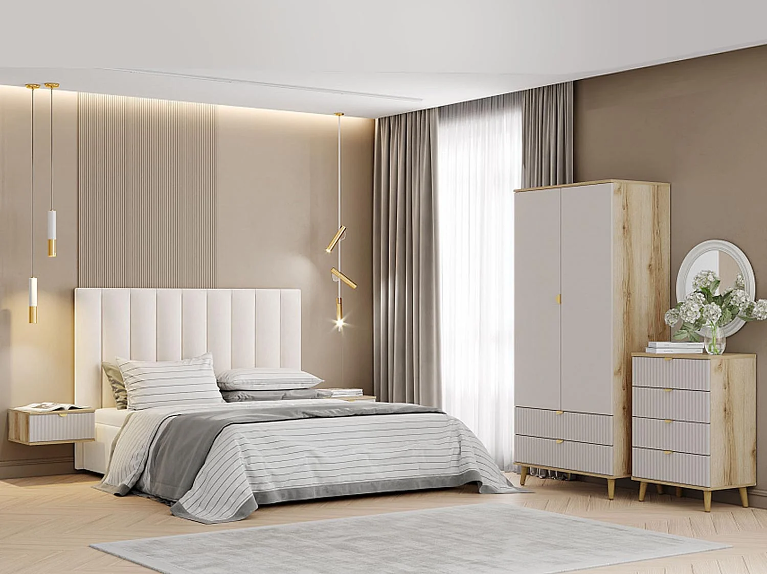 Спальня Дакота 1 Дуб делано / Сантьяго