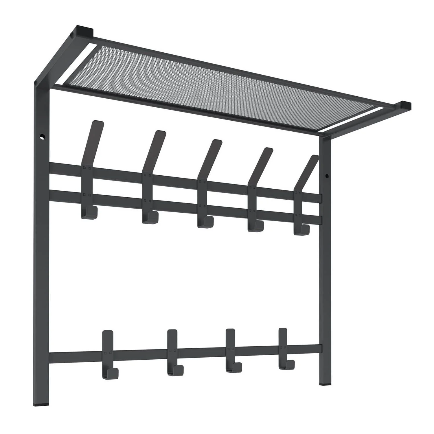 Вешалка с полкой 2-х ярусная Торонто 22 Графит