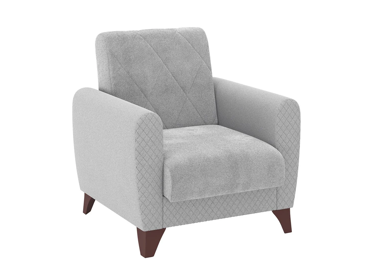 Эдвин М кресло для отдыха / велюр джоя 022 сильвер