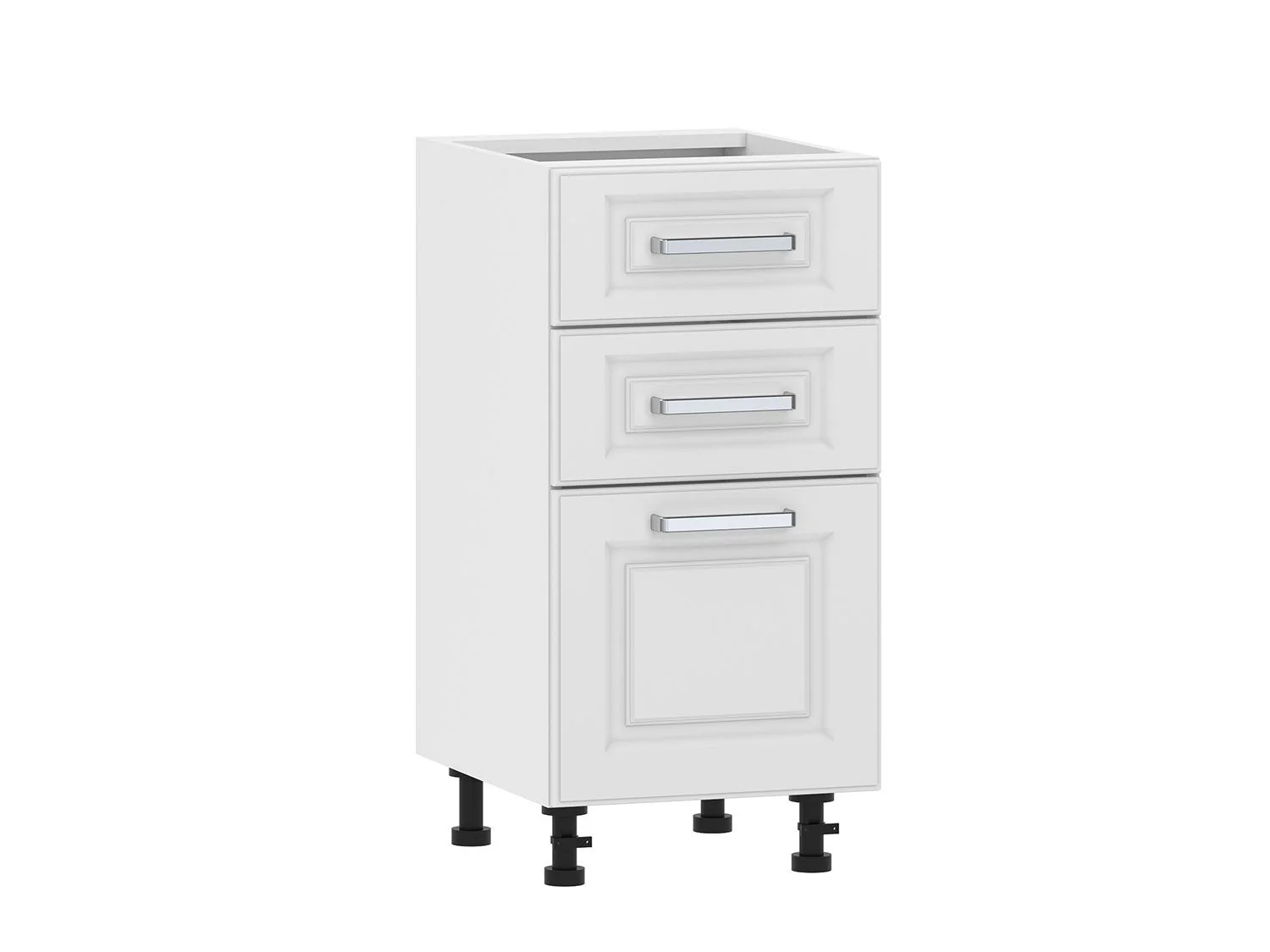 Вокс 100.06 400 тумба кухонная / Белый/Меренга