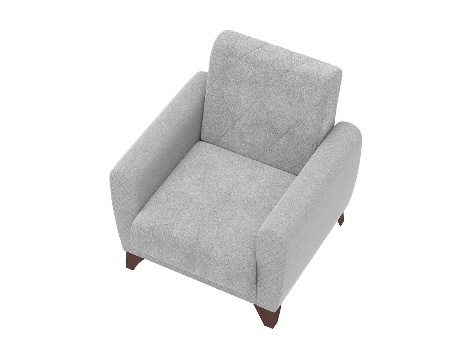 Эдвин М кресло для отдыха / велюр джоя 022 сильвер