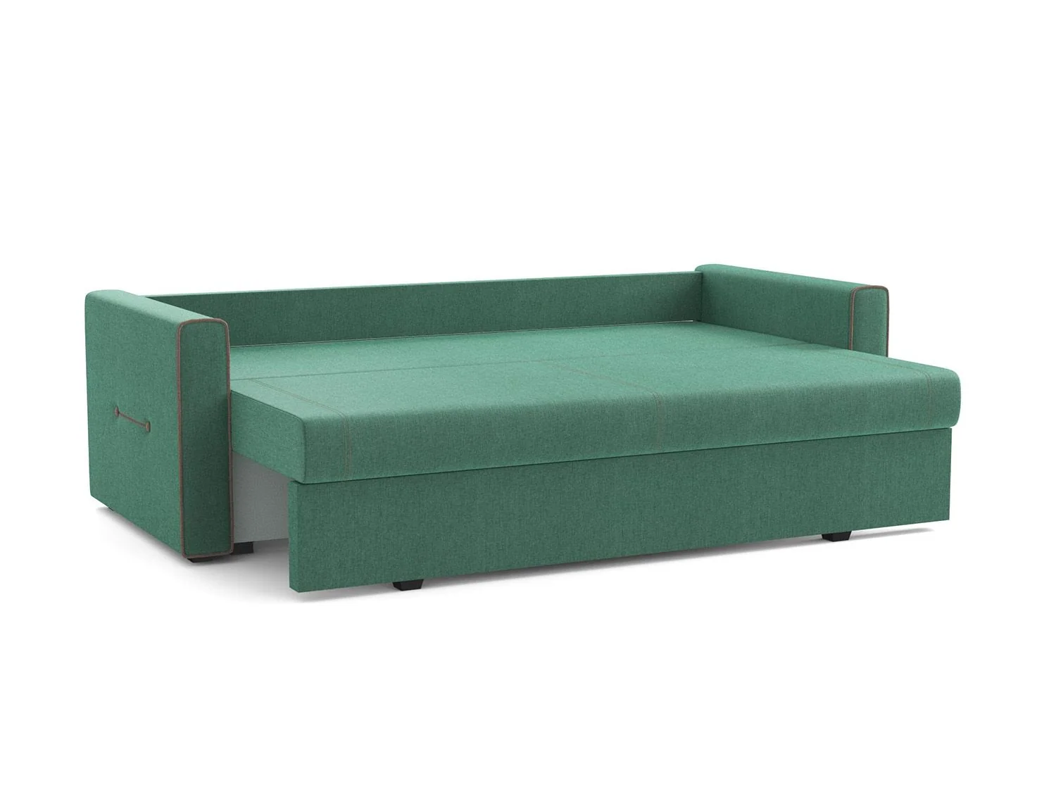 Диван-кровать Оригами жаккард тесла грин/корица