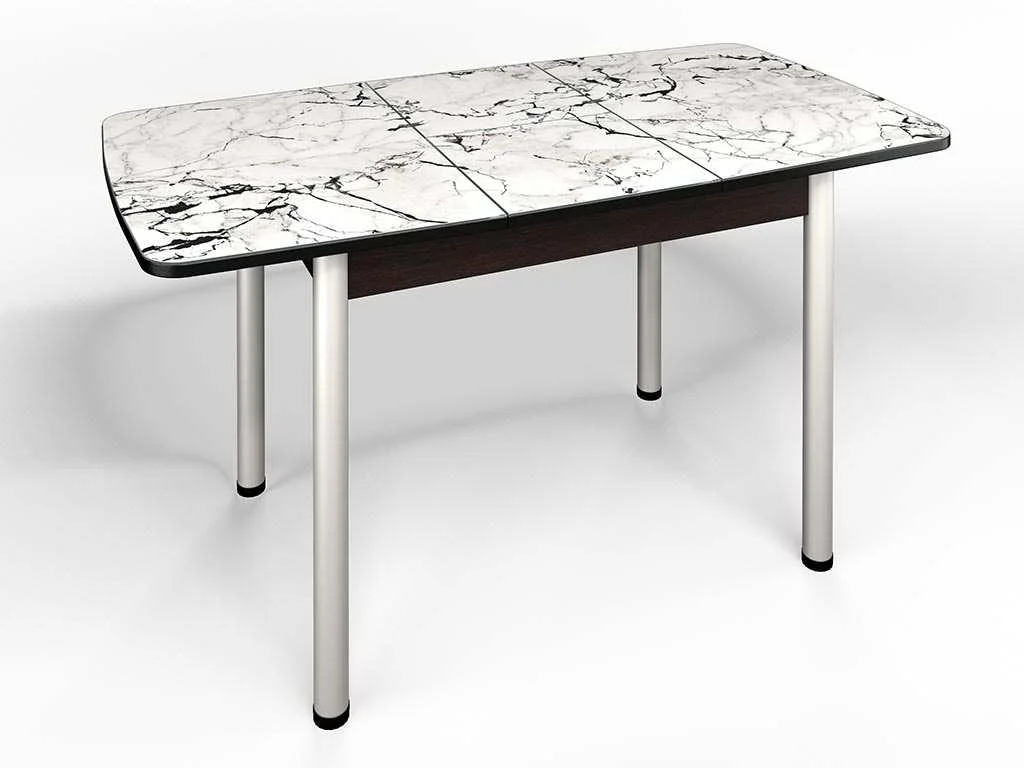 Стол СМ-1 Флорида ноги окрас круглый венге/серебро