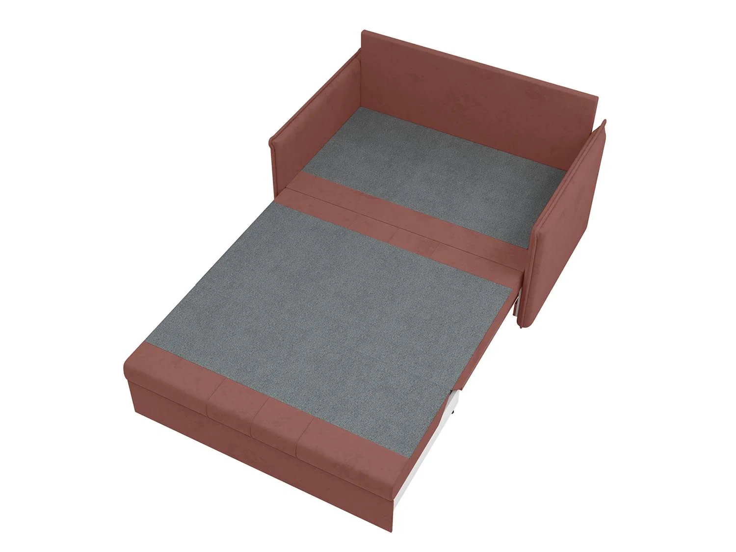 Дэнди диван-кровать 2 думки / велюр Fresh роуз / крем