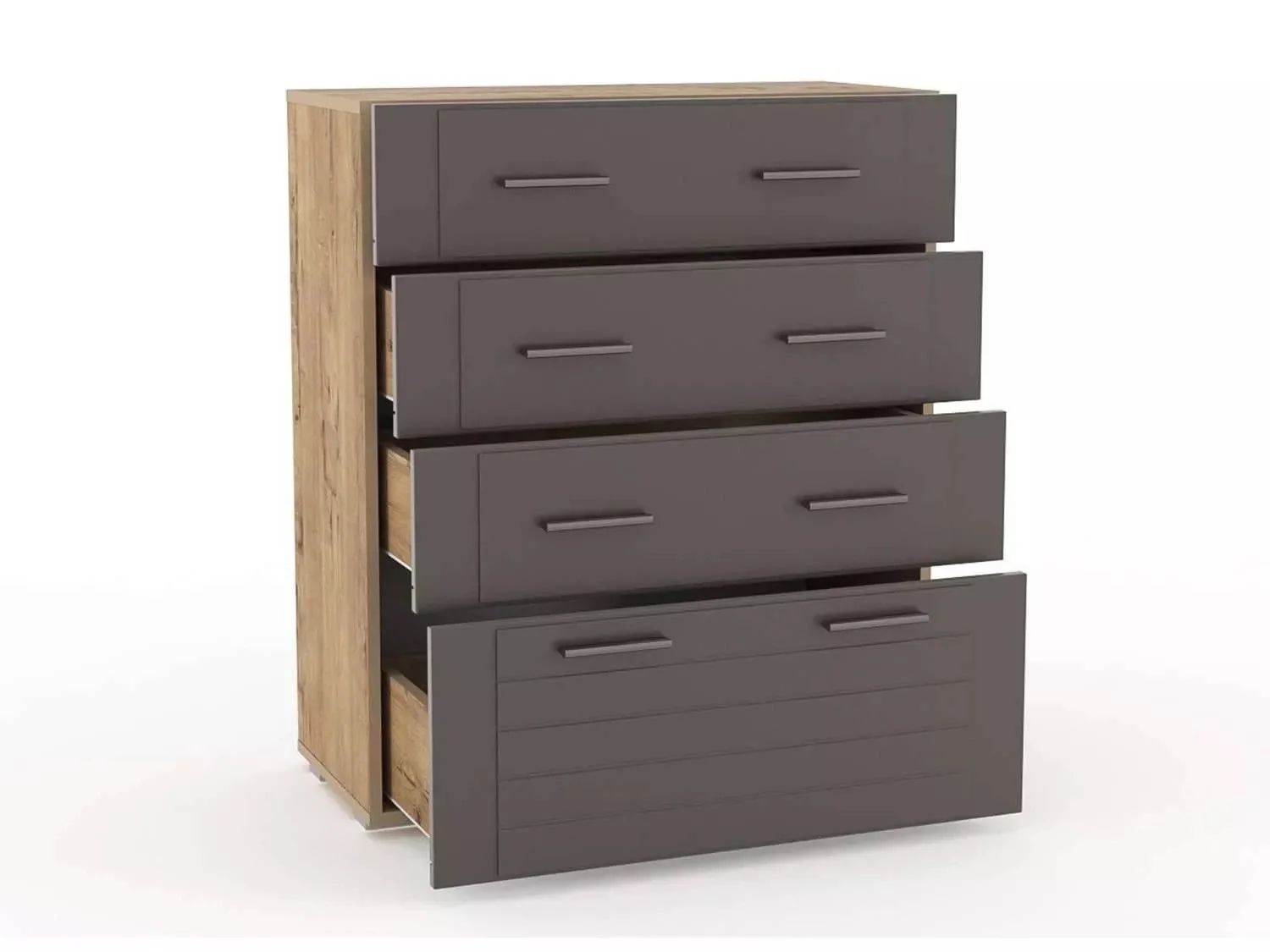 НМ 040.46 Комод Livorno /дуб бунратти / софт графит