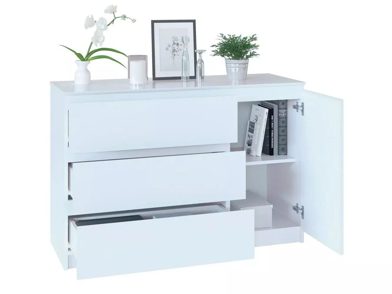 Комод Т-3Р Белый