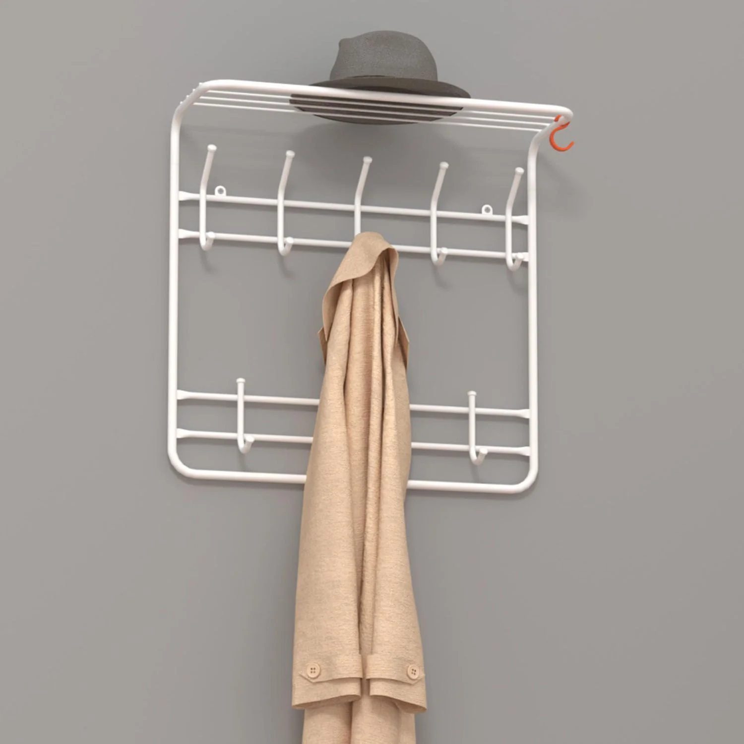 Вешалка 2-х ярусная 60 белый