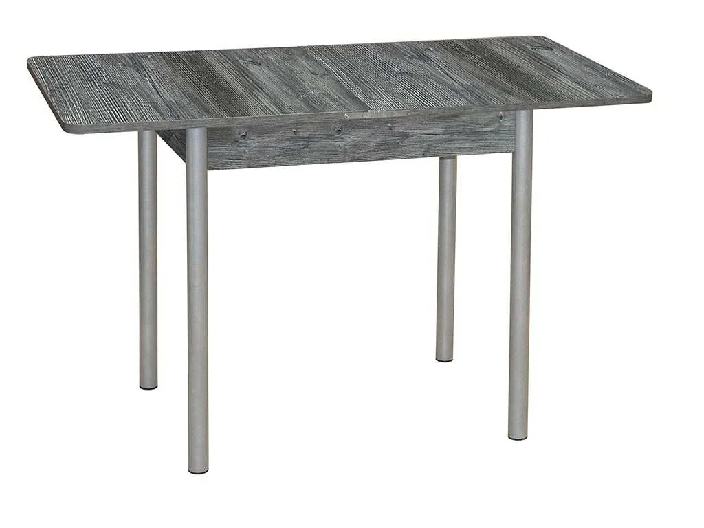 Эко 80х60 стол обеденный раскладной / пасадена/металлик