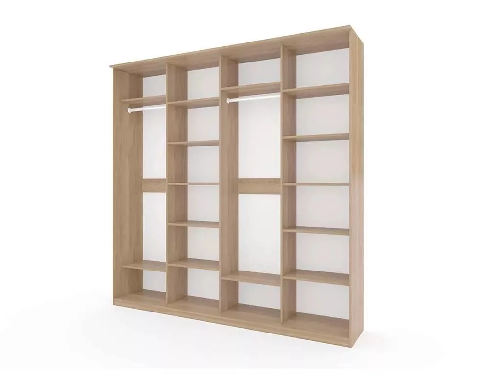 Шкаф купе Модерн 2362х600 4-х дверный 4-х секционный зеркало ясень