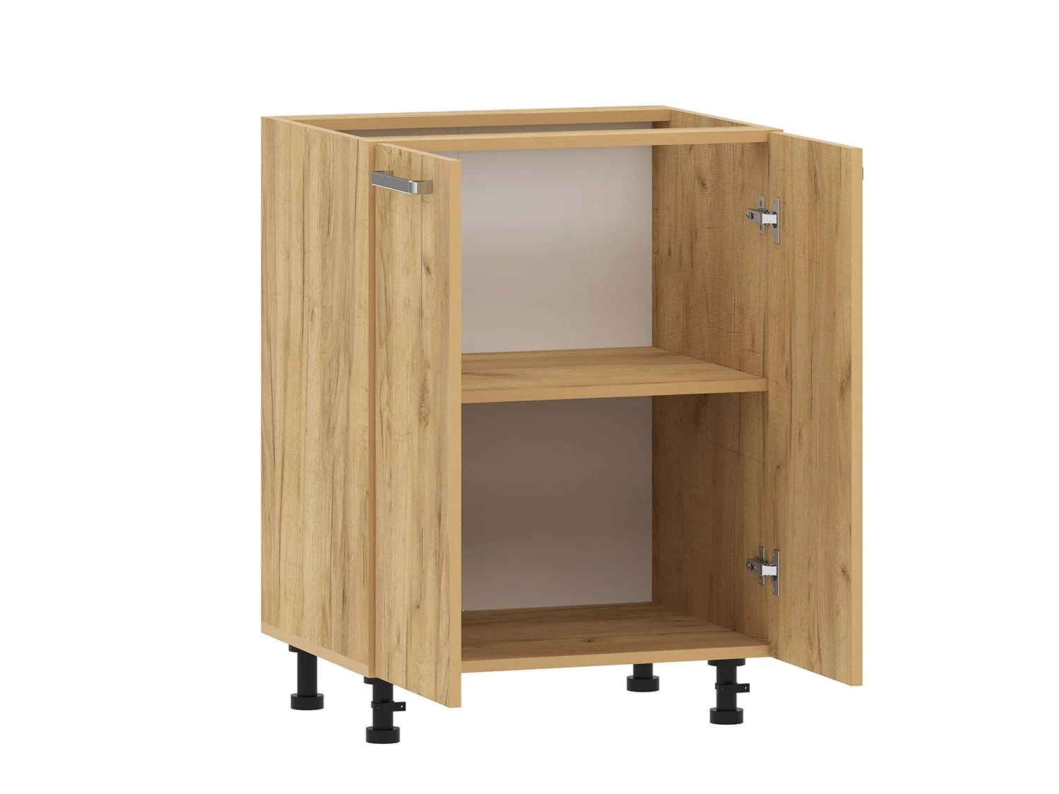 Борги 100.02 тумба кухонная (600) Дуб Крафт золотой / Дуб Крафт золотой