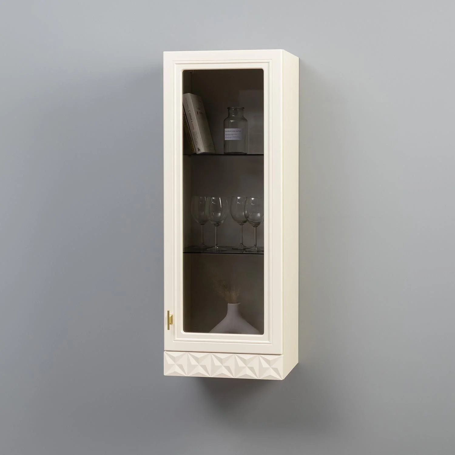 Марион шкаф навесной 16.334 Слоновая кость