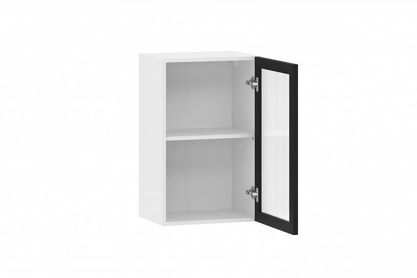 Moru шкаф навесной 100.80.450 / Белый/Черный