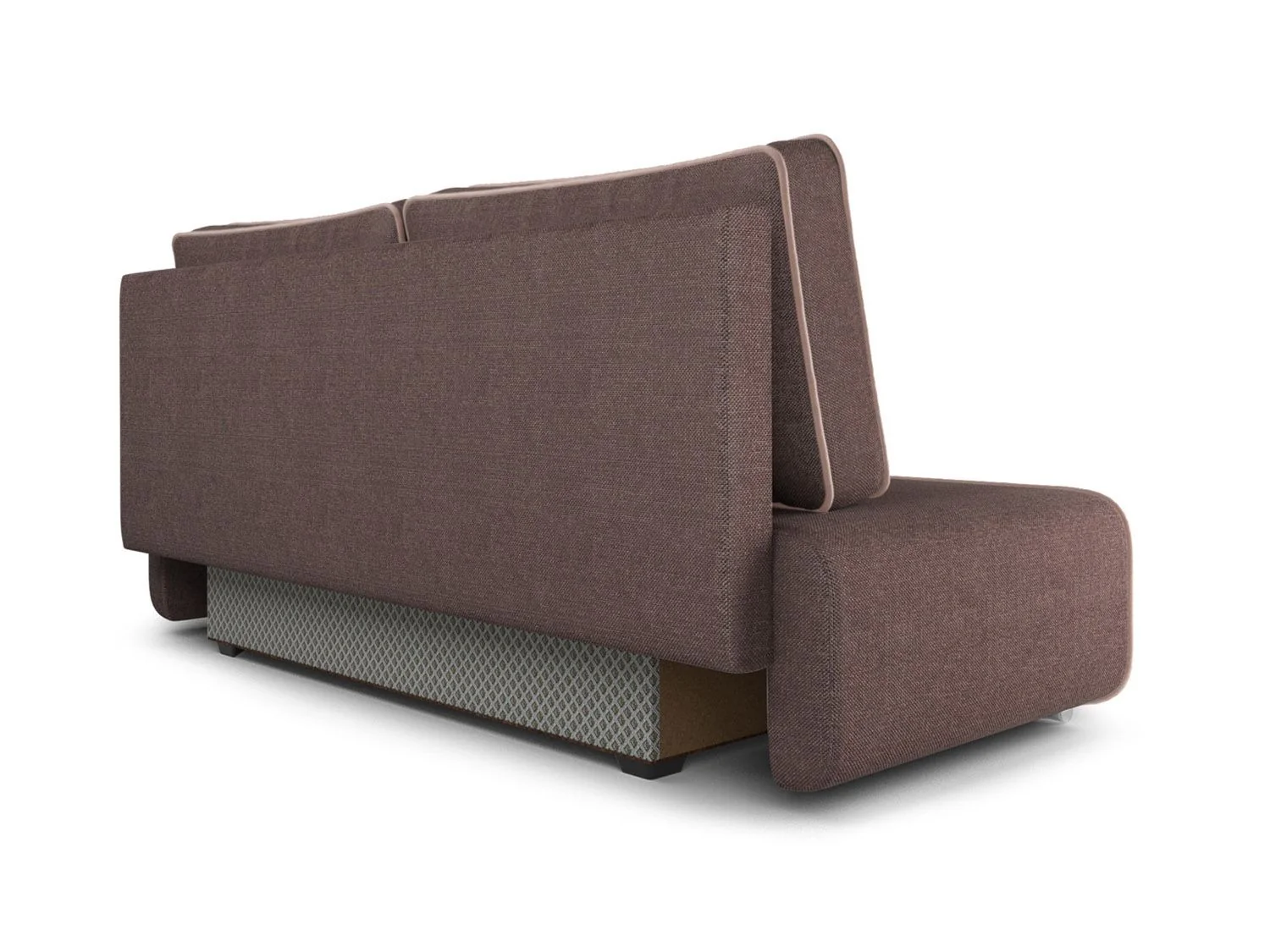 Диван Марк рогожка шоколад + кордрой бежевый