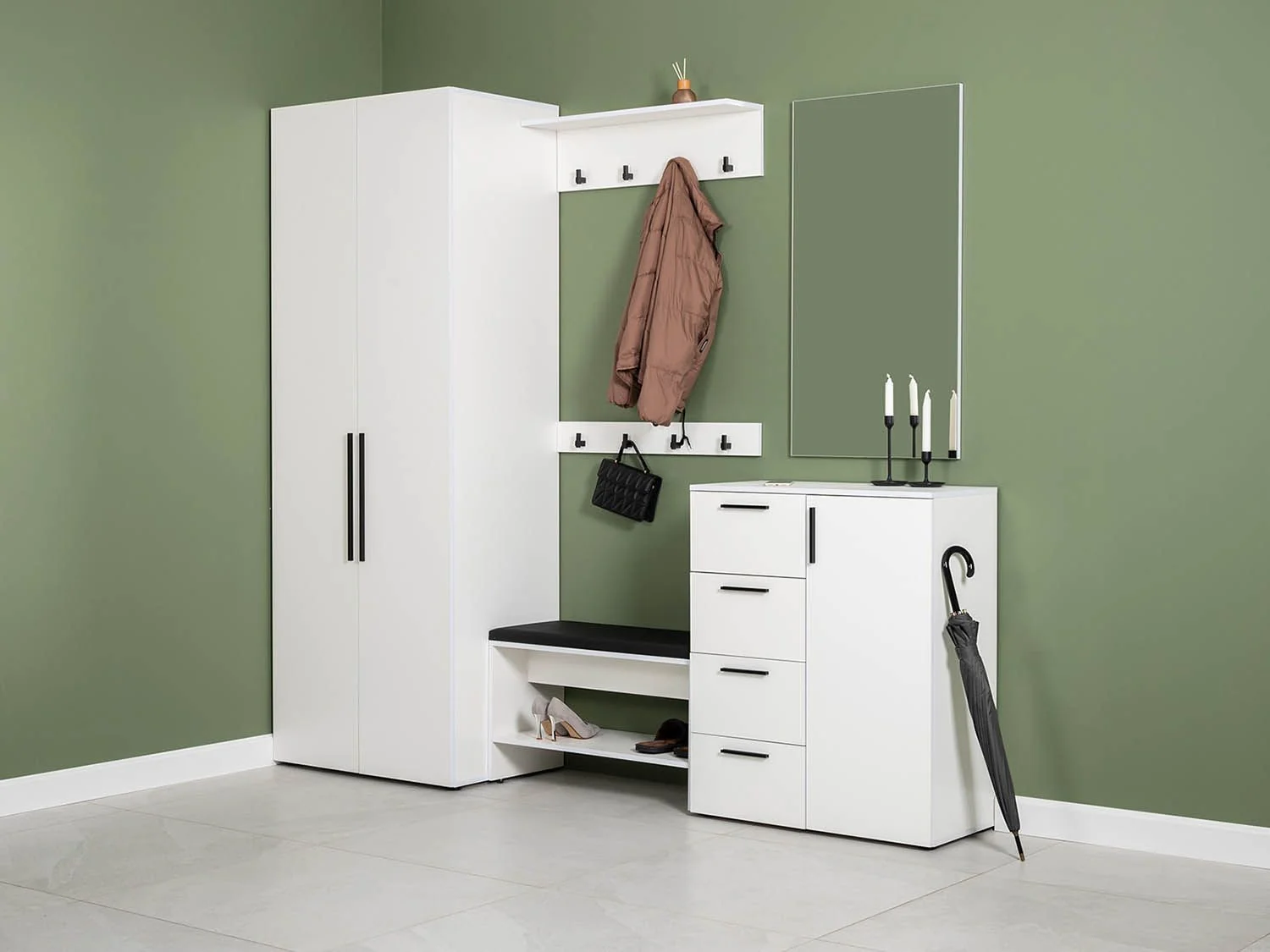 Прихожая Эйр 1 Белый