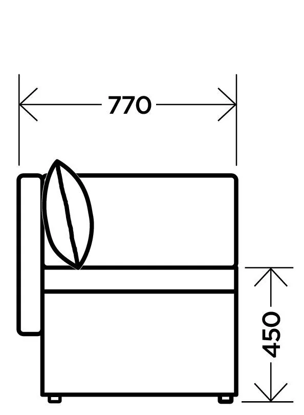 Диван Мирка бежевый