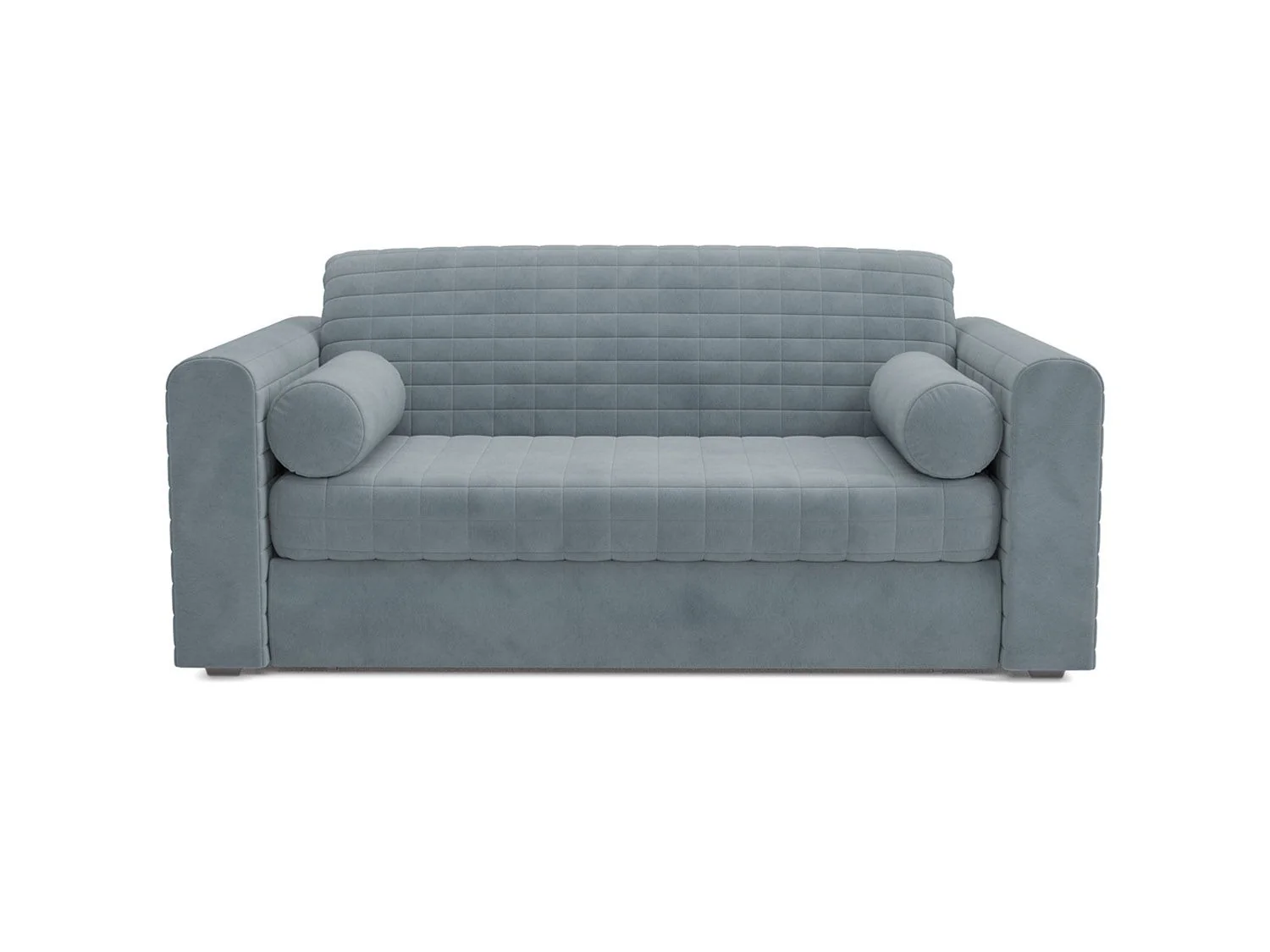 Диван Аккордеон Барон №5 велюр серо-синий HB-178 26