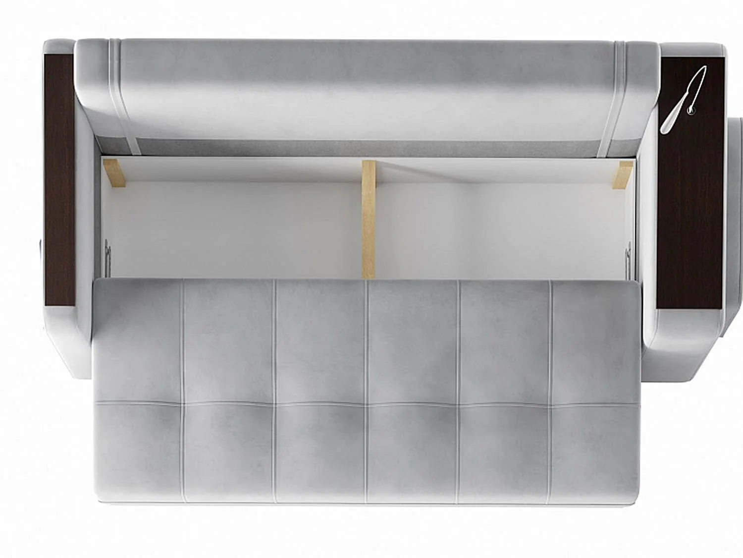 Диван Smart 4 пуф справа Б3-3Т-Б4 СК Ультра Смог