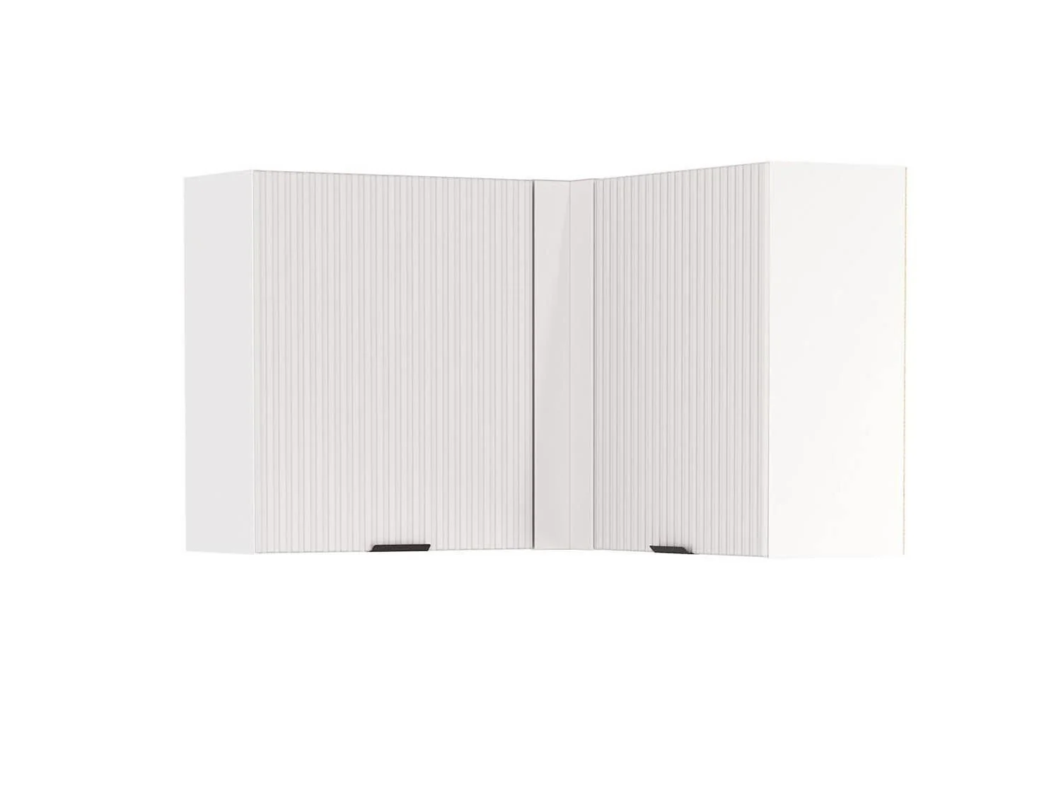 Венера полка угловая МДФ / Белый фрезерованный