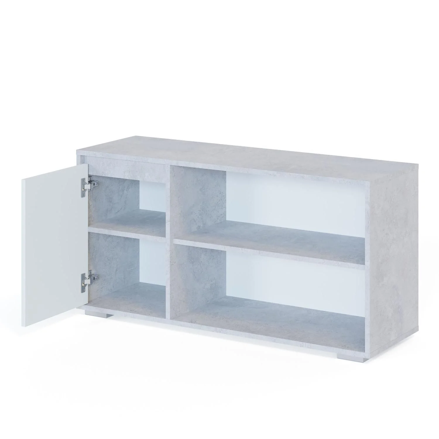 ТВ-тумба Т-2 Бетон/Белый