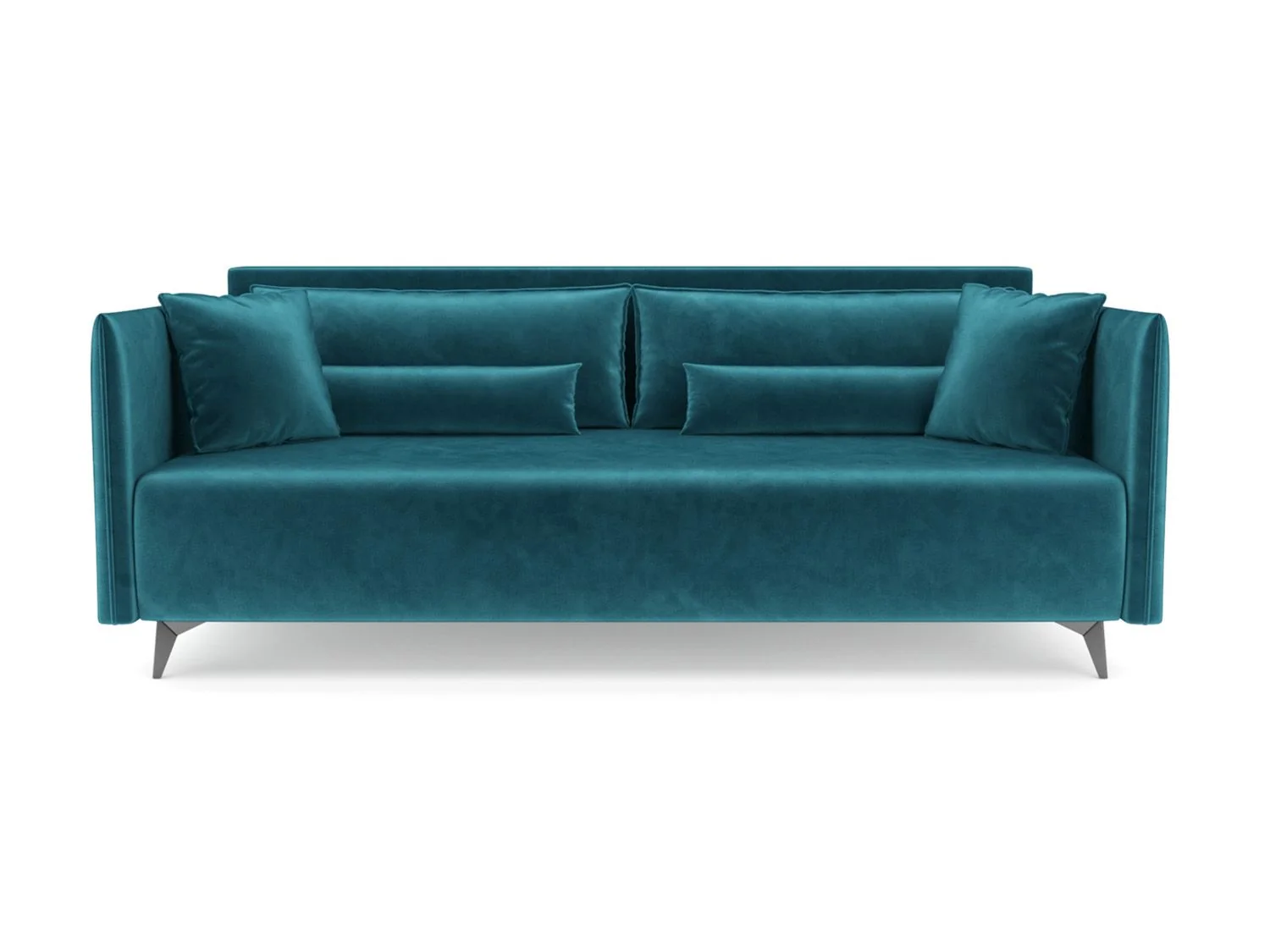 Диван Майами бархат сине-зеленый STAR VELVET 43 BLACK GREEN