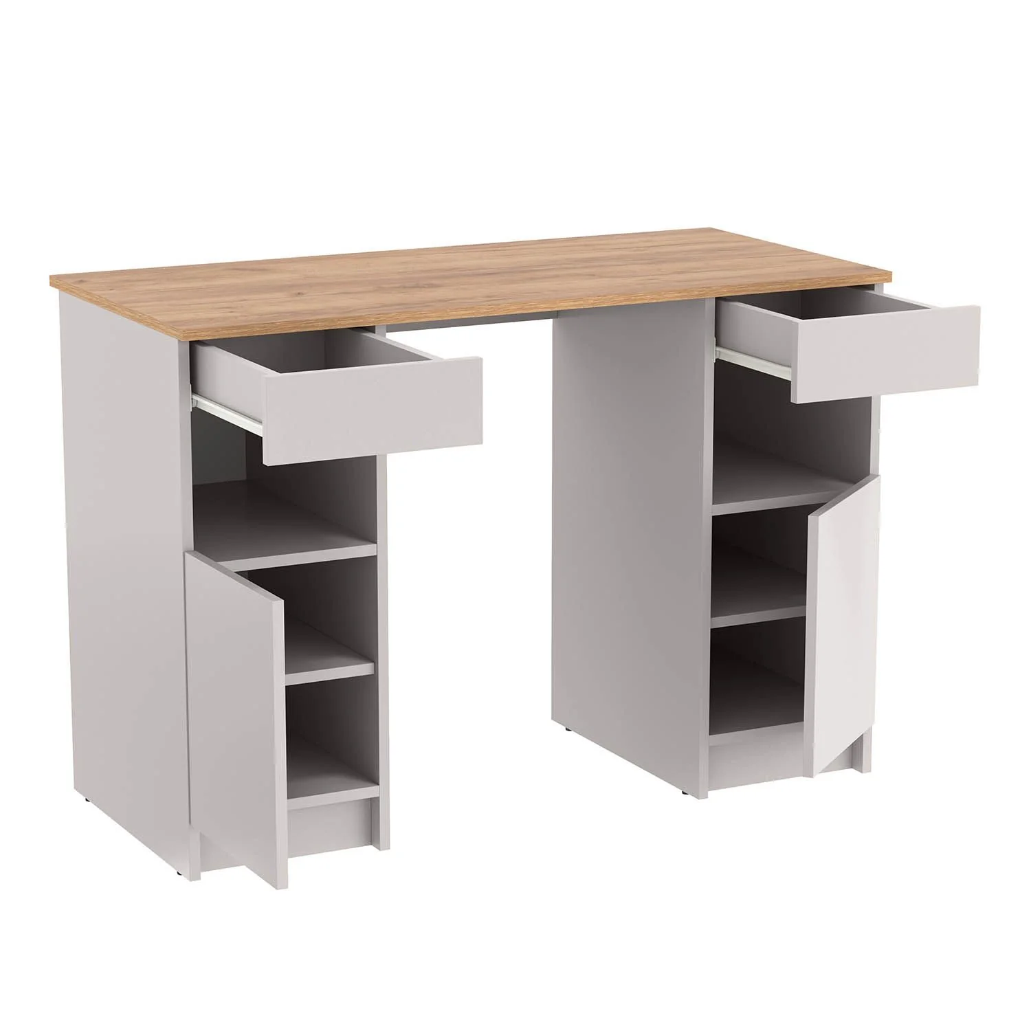 89.14 Прайм стол письменный кашемир / дуб золотой