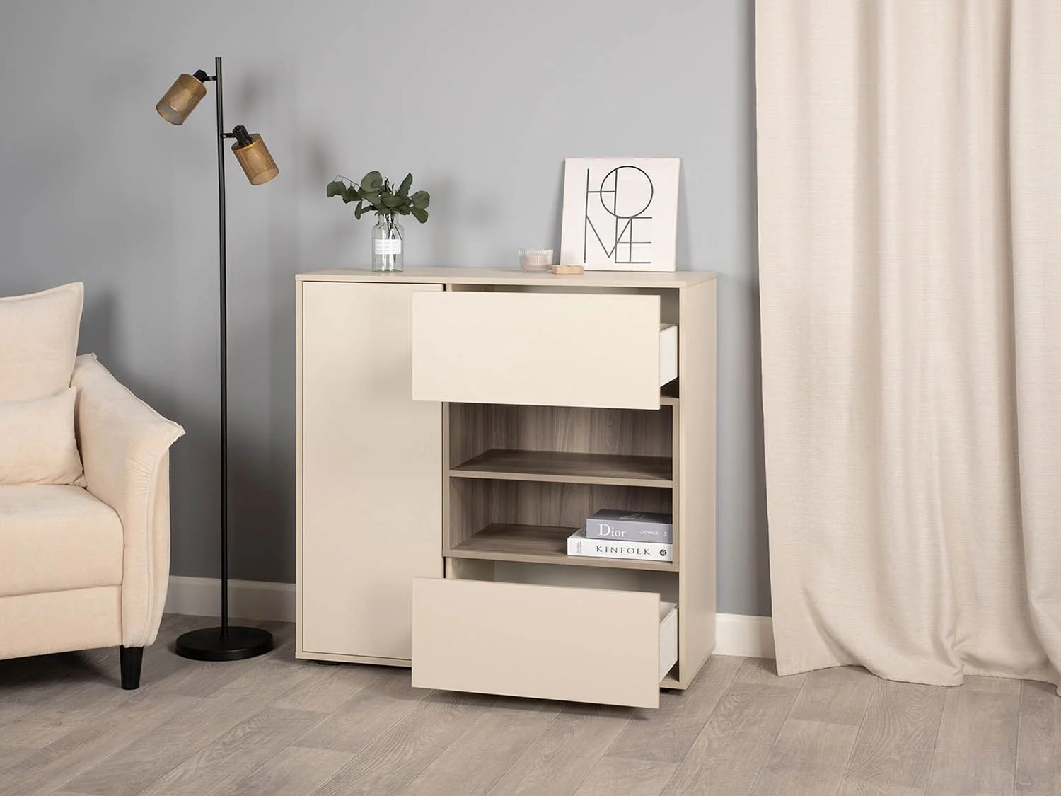 Тайл комод 16.236 Сатин/Эмили Блаш