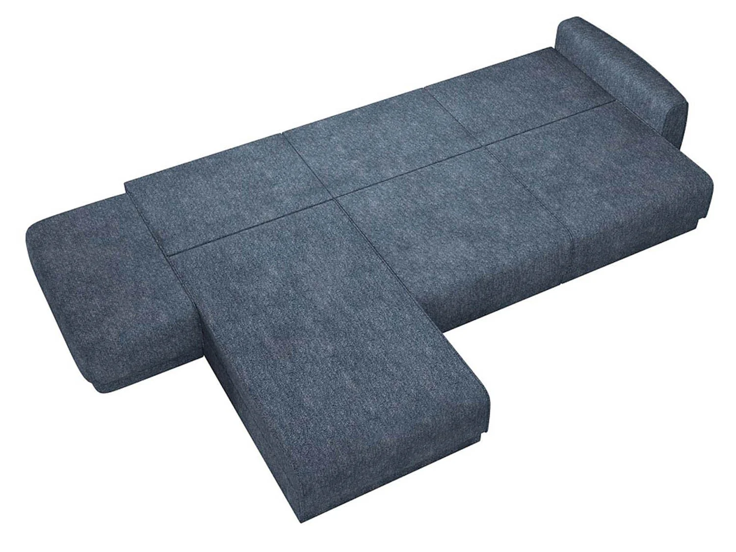 Женева 2SOPF ЛЕВЫЙ диван-кровать угловой еврокнижка / Сталь