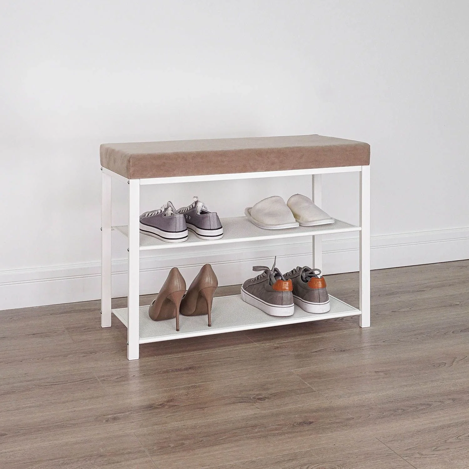 Банкетка Торонто 23S белый / бежевый