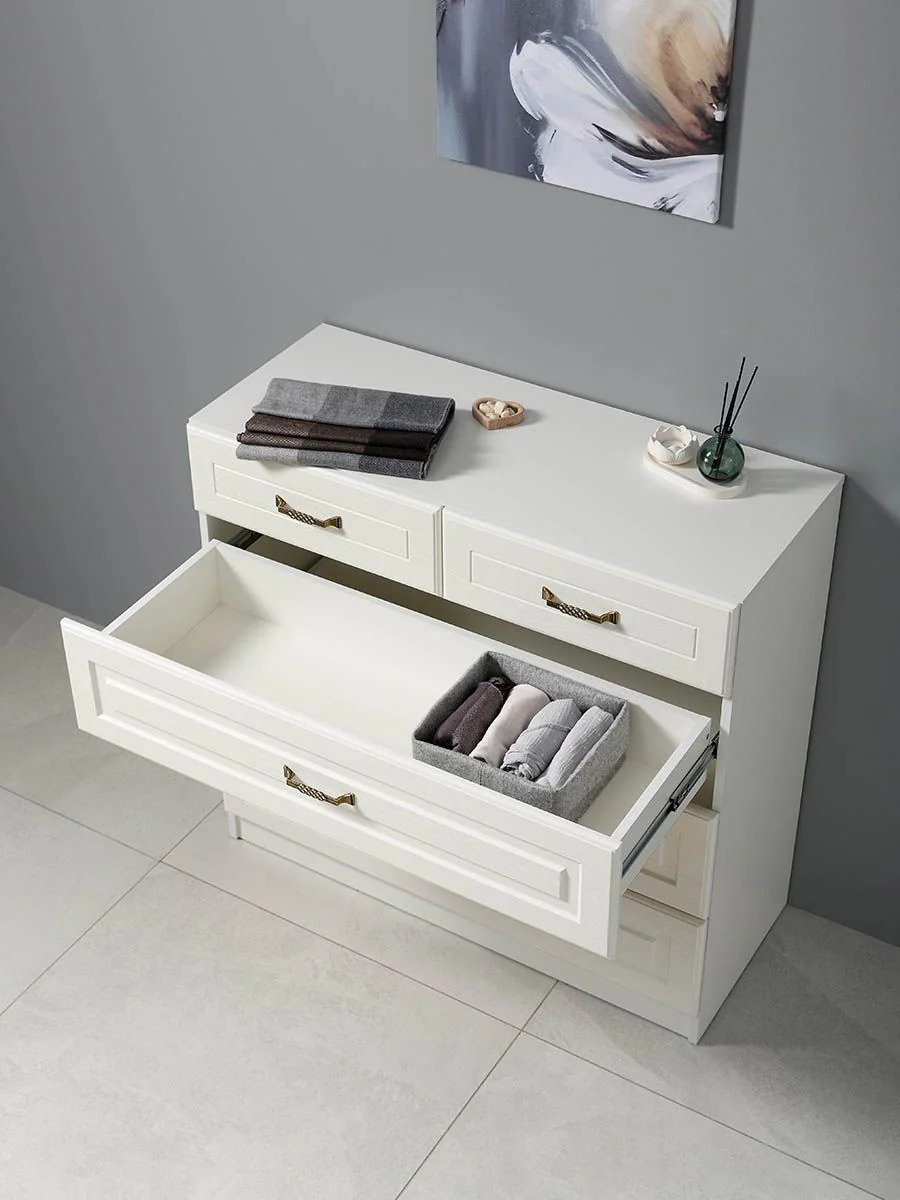 Ливерпуль Комод 10.103.01 Белый/Ясень ваниль