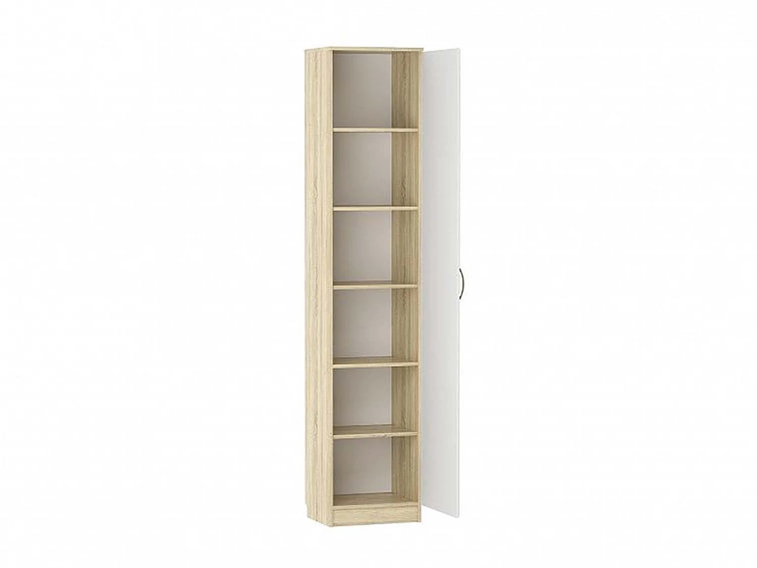 НМ 040.43 ПР Шкаф для посуды Оливия Дуб Сонома/белое дерево