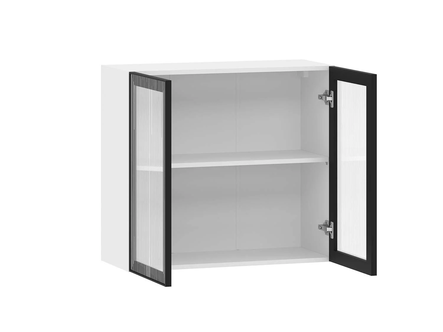 Moru 100.81.800 шкаф наквесной Белый / Черный