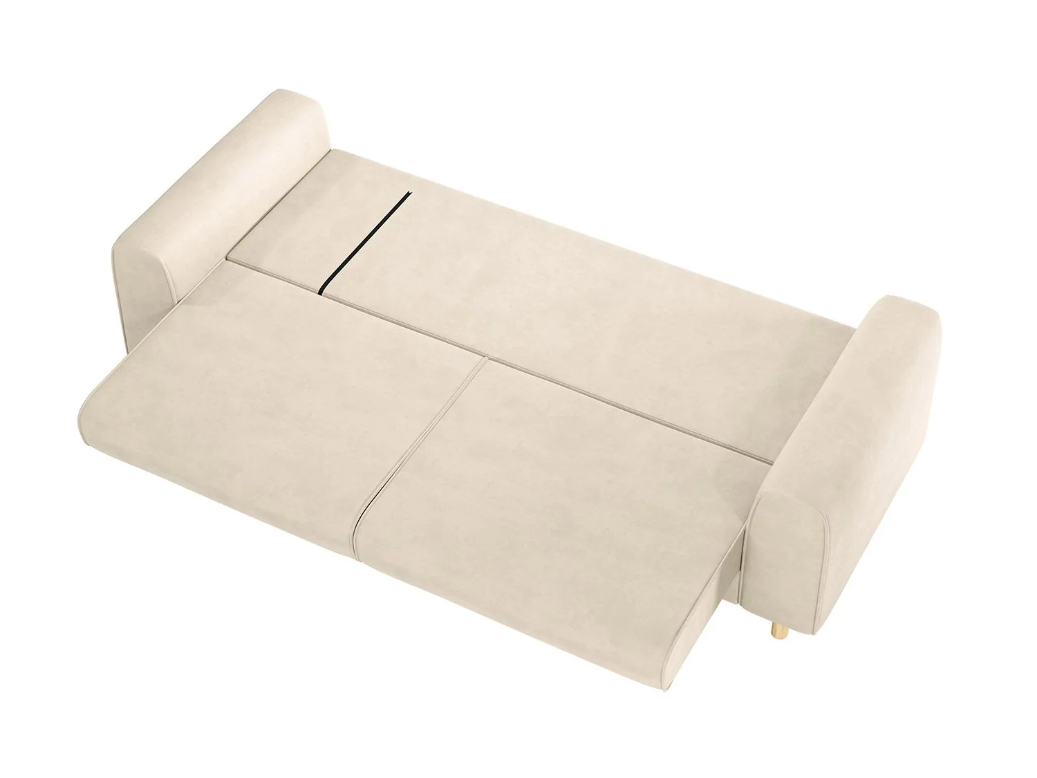 Диван-кровать Шелдон / букле Лайк кремовый 100