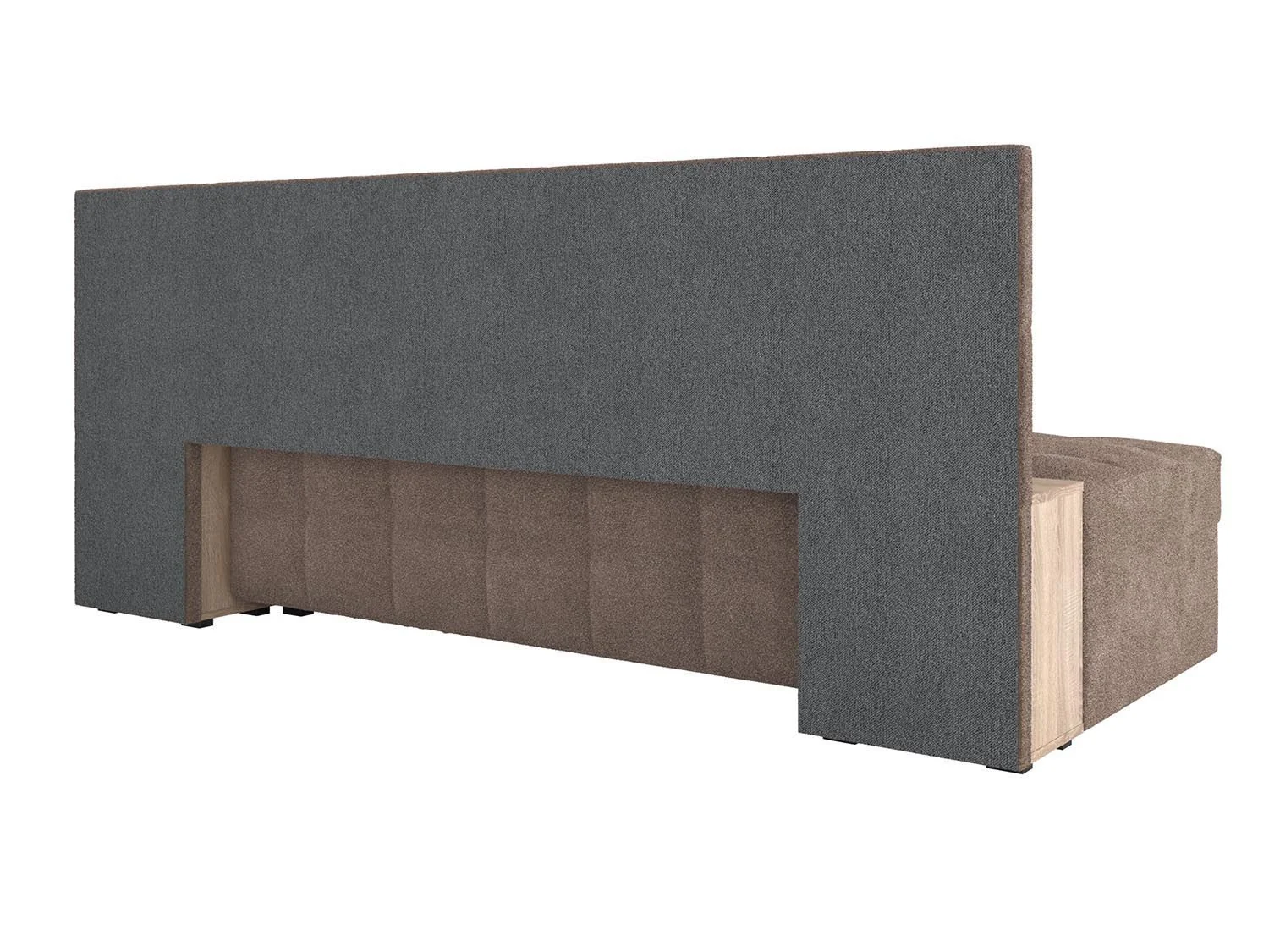 Даллас М диван-кровать / велюр джоя 014 кофе / дуб Сонома