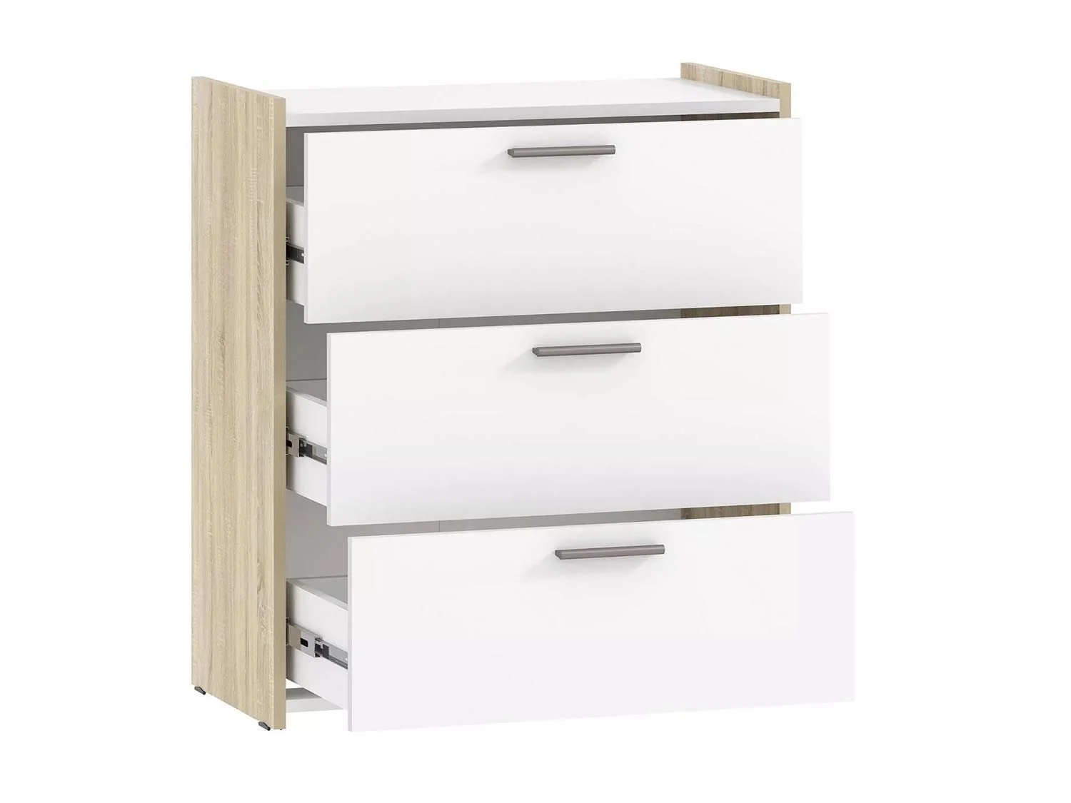 НМ 013.19 комод Симпл дуб сонома/белый