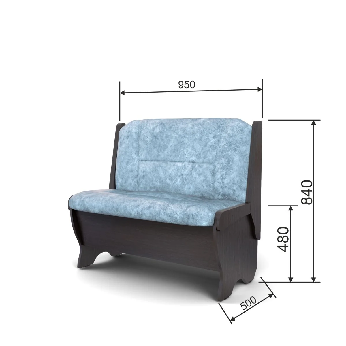 Скамья Лотос 950 венге/лагуна