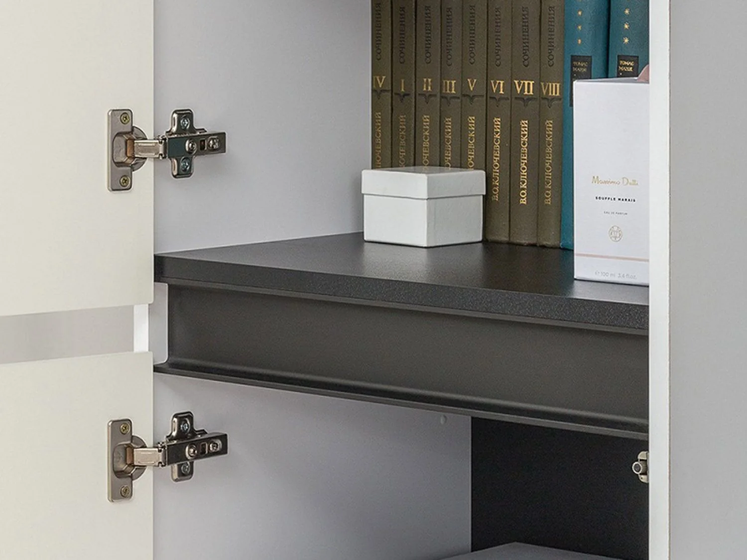 Гостиная Сидней 3 Белый/Белый глянец/Черный