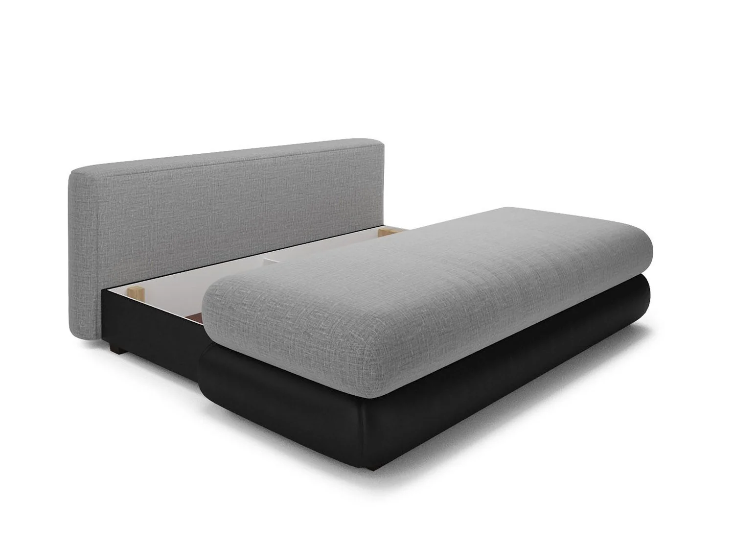 Диван Фиджи рогожка серая