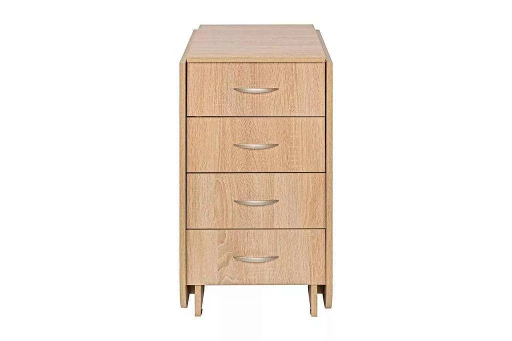 Глория 606 Стол-книжка с ящиками Дуб Сонома