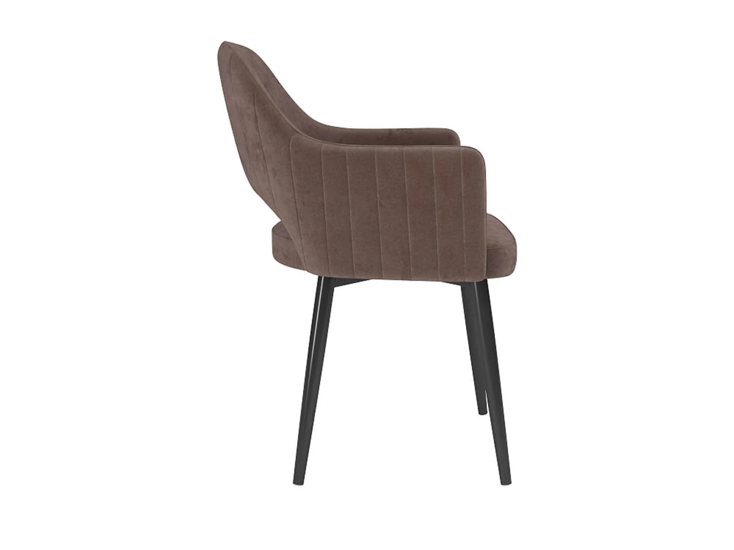 Берта Т стул велюр тенерифе стоун / черный