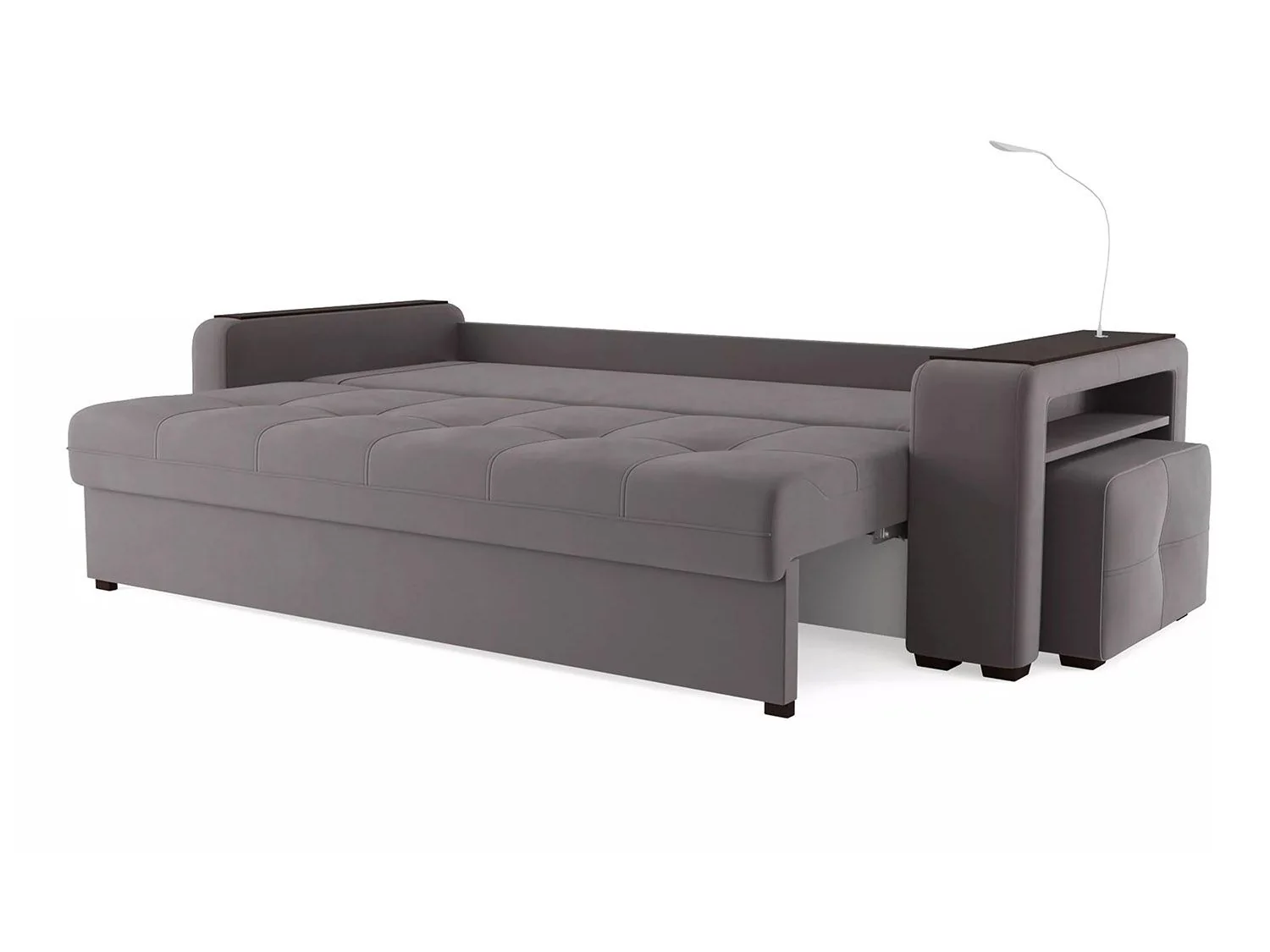 Диван Smart 4 пуф справа Б3-3Т-Б4 СК Велюр Velutto 19