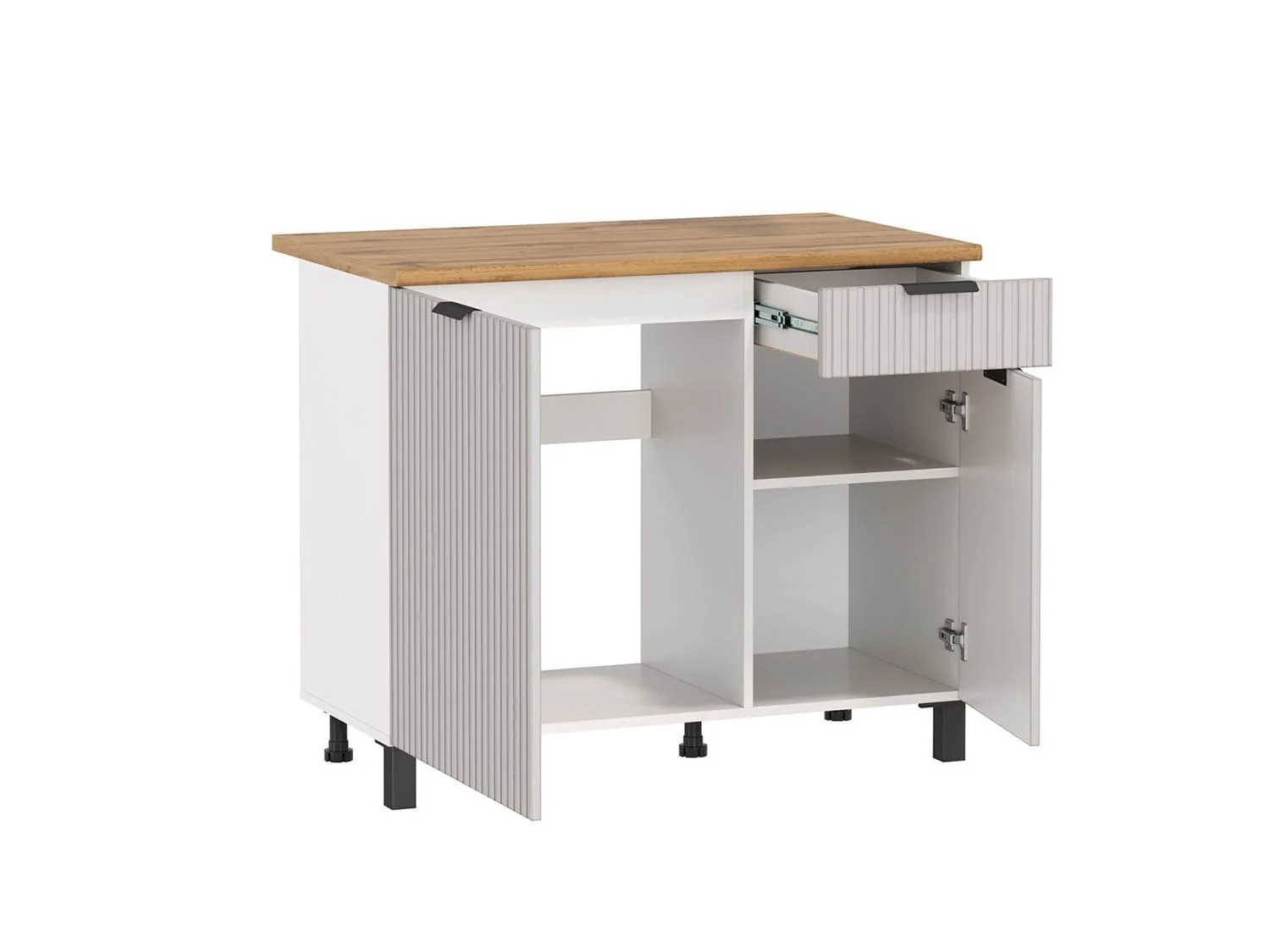 Венера стол 1000 МДФ Кашемир фрезерованный