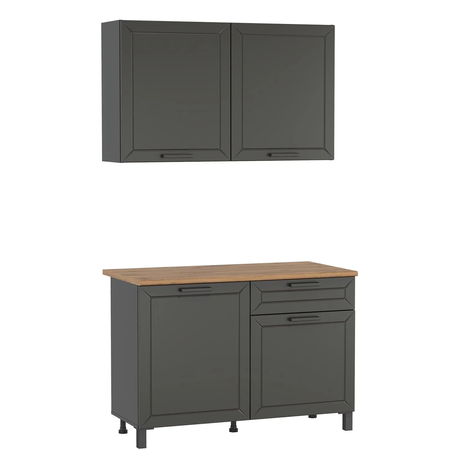 Кухня Мадрид 1200 диамант серый