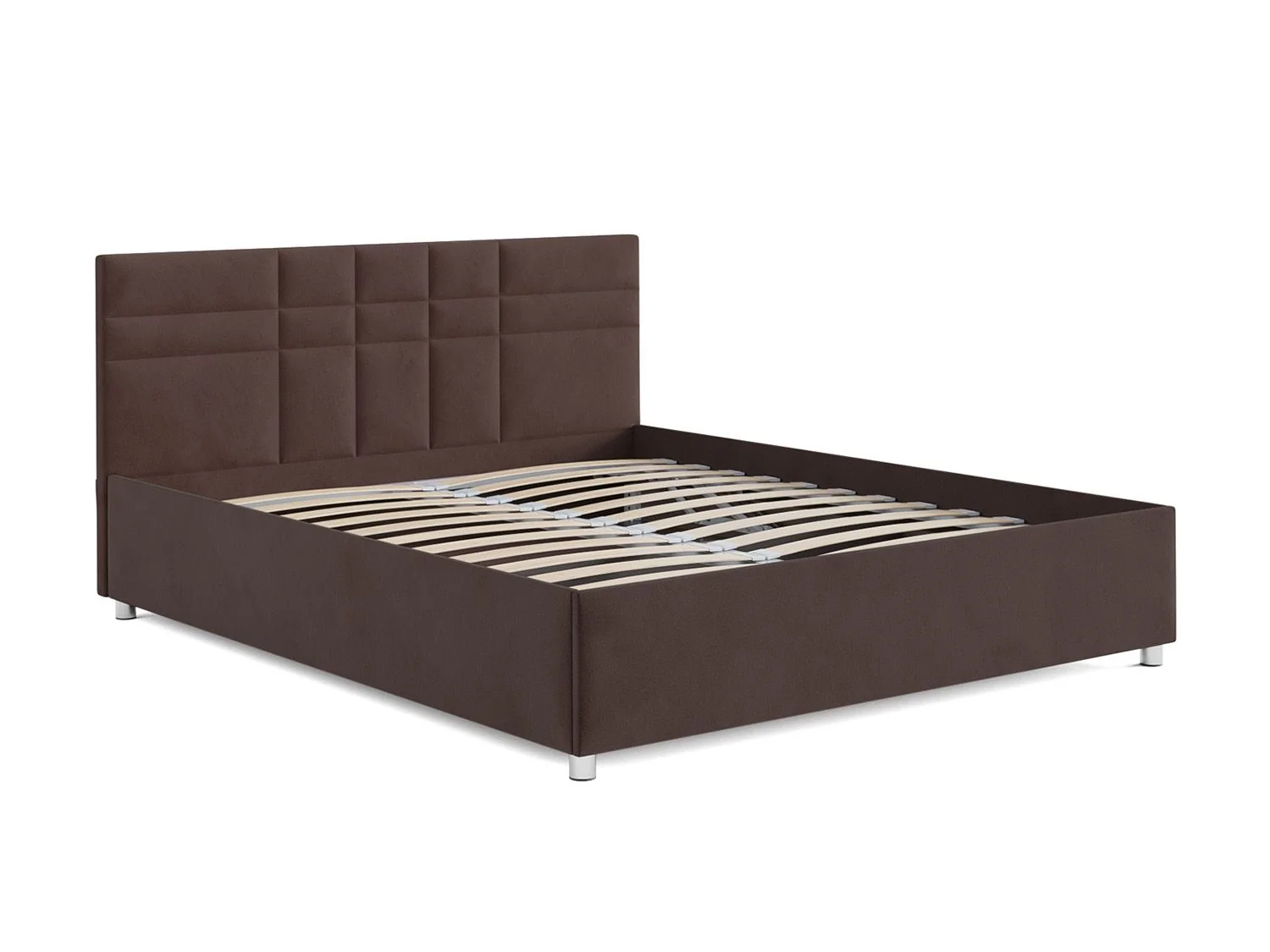 Кровать Нью-Йорк велюр молочный шоколад / НВ-178/13 140