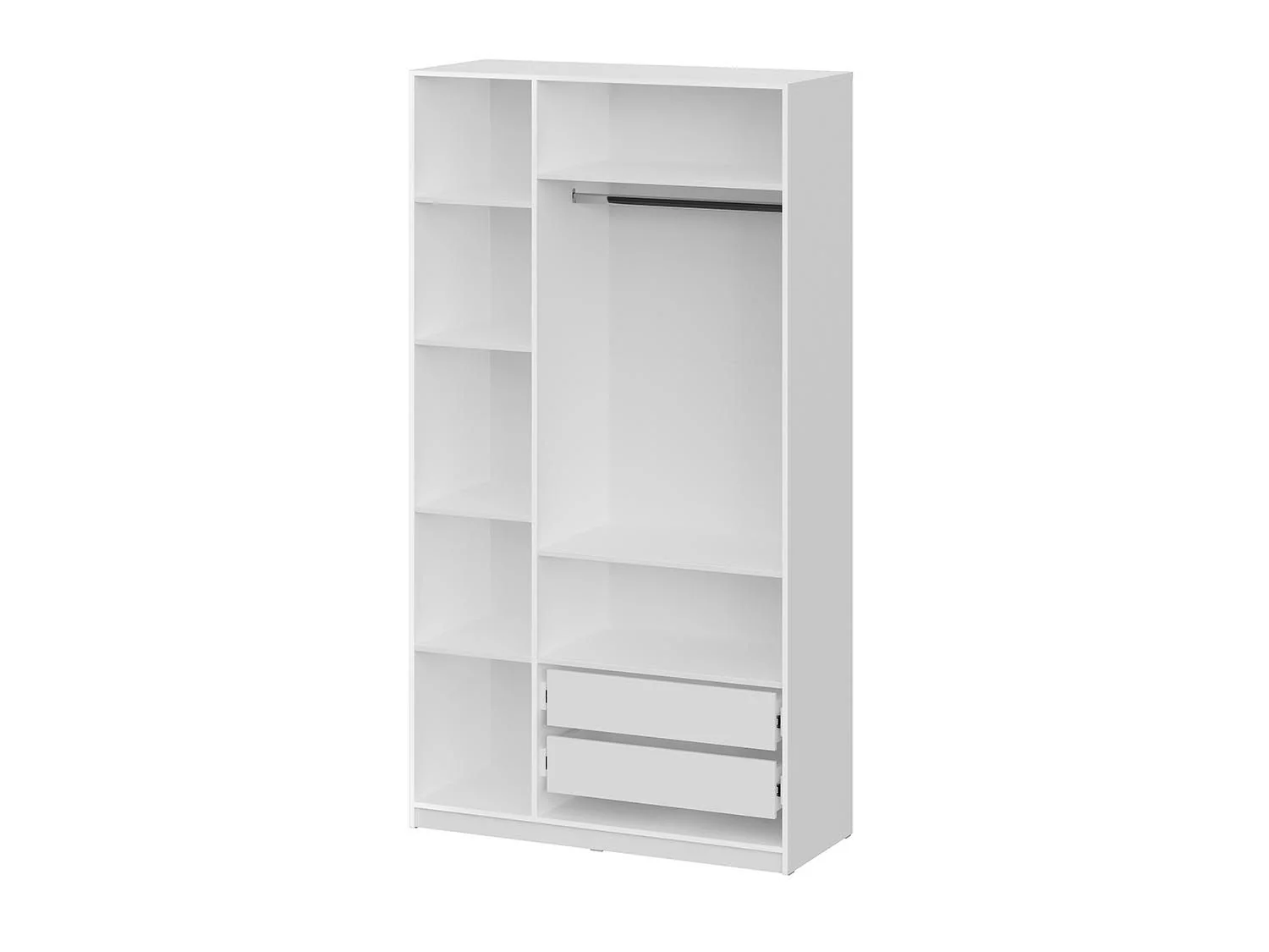 ШК 5 шкаф 1200 + полки 1 комплект + ящики 1 комплект / Белый