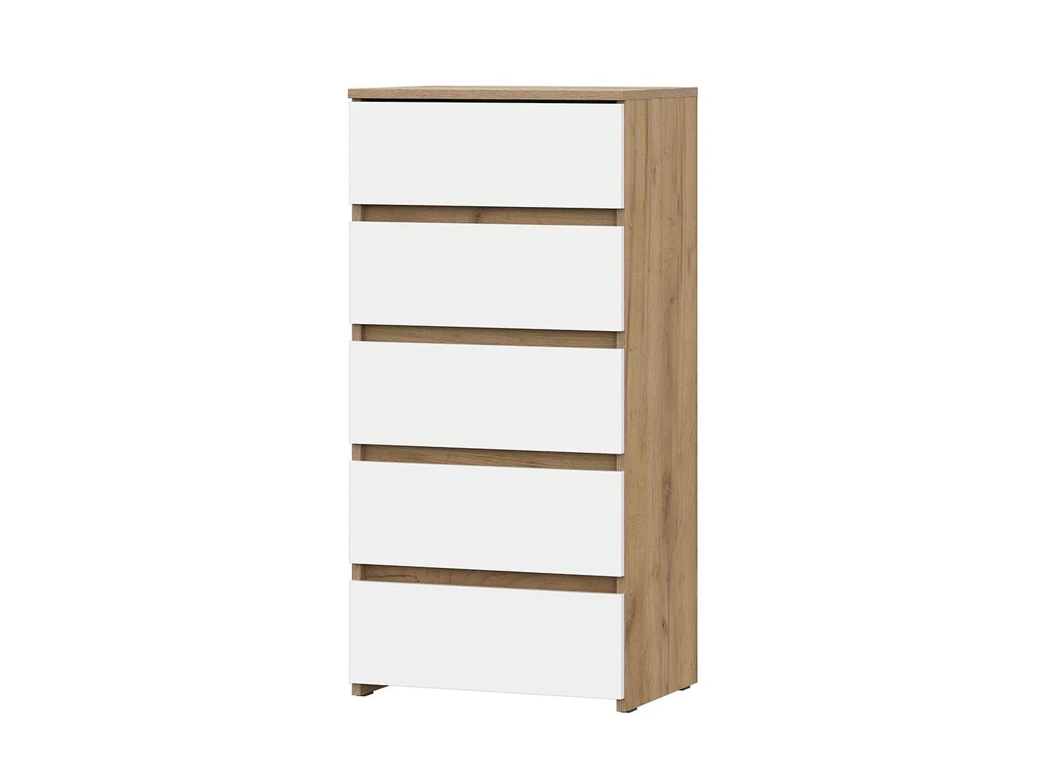 Некст 1 комод 5 ящиков / Дуб золотой/Белый