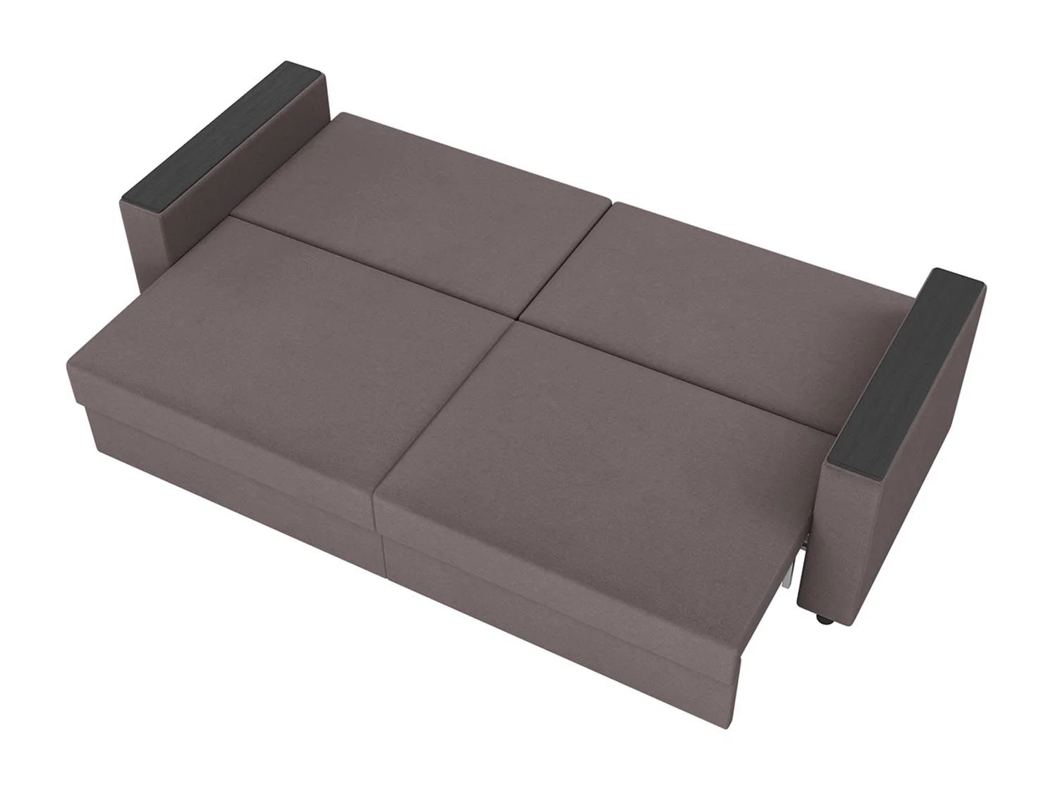 Гермес диван-кровать 3-х мест / велюр Parma 14 коричневый