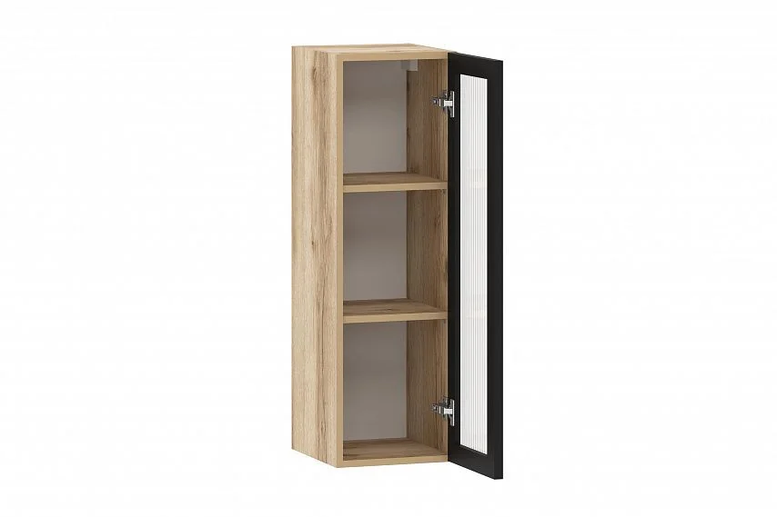 Moru шкаф навесной 100.82.300 / Дуб делано/Черный